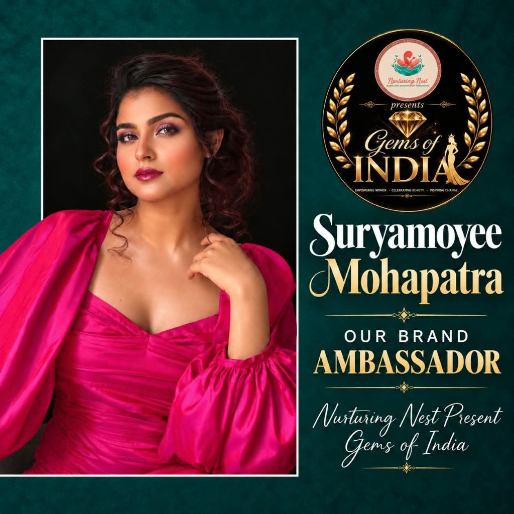 Suryamoyee Mohapatra, brand ambassador for Nurturing Nest presents Gems of India